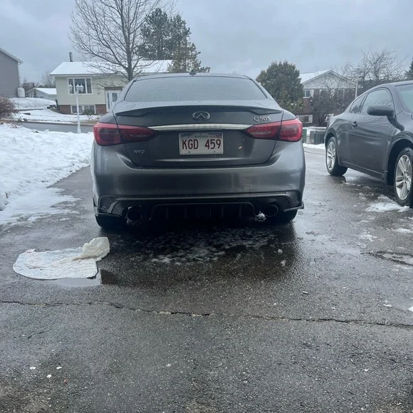 2014-2023 Infiniti Q50 Rear Side Skirts Rear Spats - Picture 5 of 7